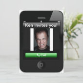 iPhone Uitnodiging (Staand voorkant)