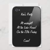 iPhone Uitnodiging (Achterkant)