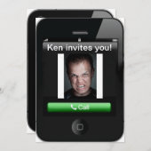 iPhone Uitnodiging (Voorkant / Achterkant)