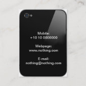 iPhone-Visitekaartje Visitekaartje (Achterkant)