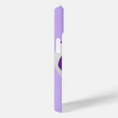 iPhone Voetbal, Paarse gepersonaliseerde naam Case-Mate iPhone Case (Achterkant / Rechts)
