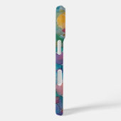 iPhone Waterverf Bloem Motief Pastel Hoesje (Achterkant / Rechts)