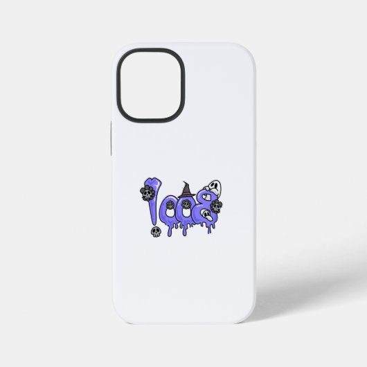  iPhone with a clear case  "BOO!" design  Hoesje (Achterkant)