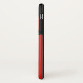 iPhone X de Rode en Zwarte Streep van het Hoesje (Achterkant/links)