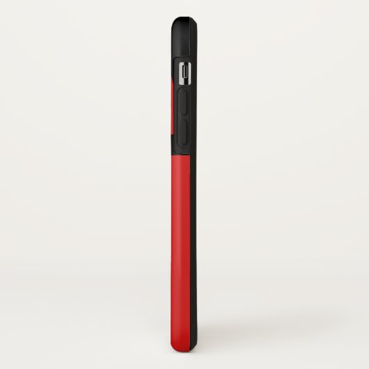 iPhone X de Rode en Zwarte Streep van het Hoesje (Achterkant/links)