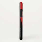 iPhone X de Rode en Zwarte Streep van het Hoesje (Achterkant / rechts)