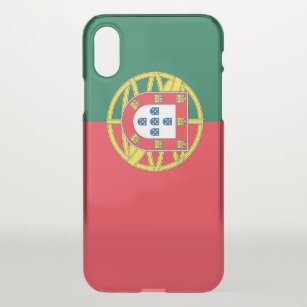 iPhone X-deflectorhoesje met vlag Portugal iPhone X Hoesje