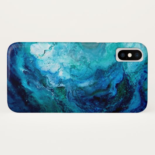 Iphone X-hoesje, Blauwe Oceaan Golf Case-Mate iPhone Case (Achterkant (horizontaal))