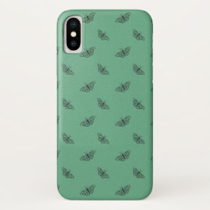iPhone X hoesje in groen vlinderontwerp