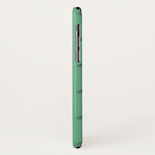 iPhone X hoesje in groen vlinderontwerp (Achterkant/links)