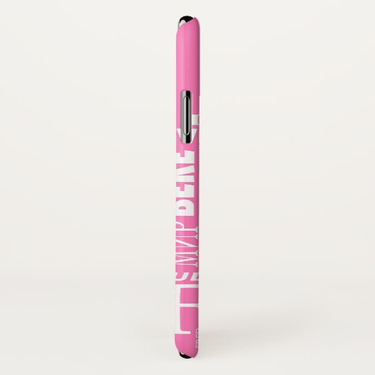 iPhone X hoesje is moeilijk. Roze vrede in meerder (Achterkant / rechts)