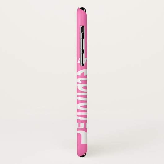 iPhone X hoesje is moeilijk. Roze vrede in meerder (Achterkant/links)