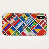 Iphone X-Hoesje van wereldvlaggen Case-Mate iPhone Case (Achterkant (horizontaal))