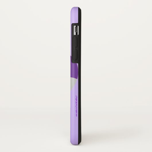 iPhone X Hoesje, Voetbal, Paars, persoonlijk Case-Mate iPhone Case (Achterkant/links)