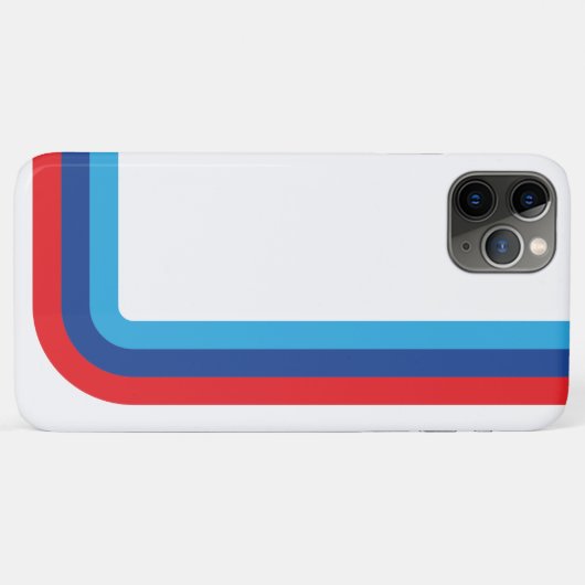 iPhone X, M Stripe BMW iPhone Case (Achterkant (horizontaal))