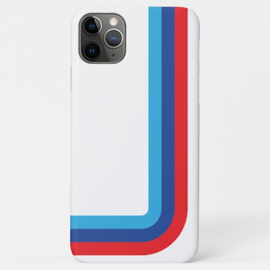iPhone X, M Stripe BMW iPhone Case (Achterkant)