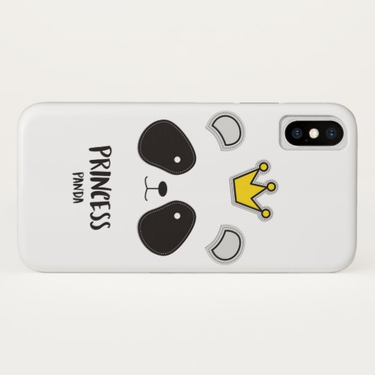 iphone x panda hoesje (Achterkant (horizontaal))