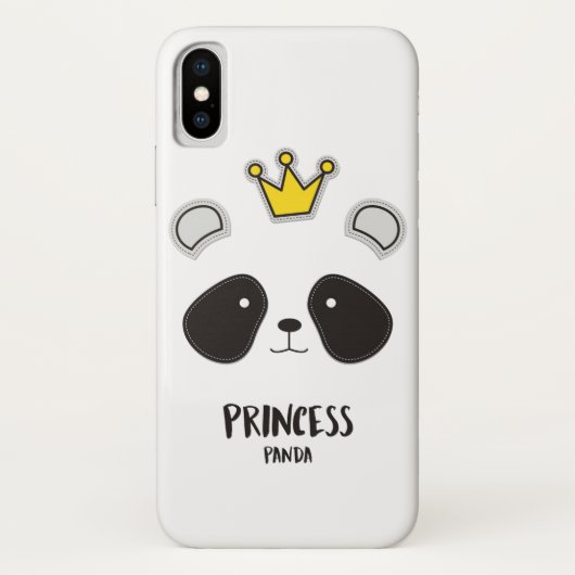 iphone x panda hoesje (Achterkant)