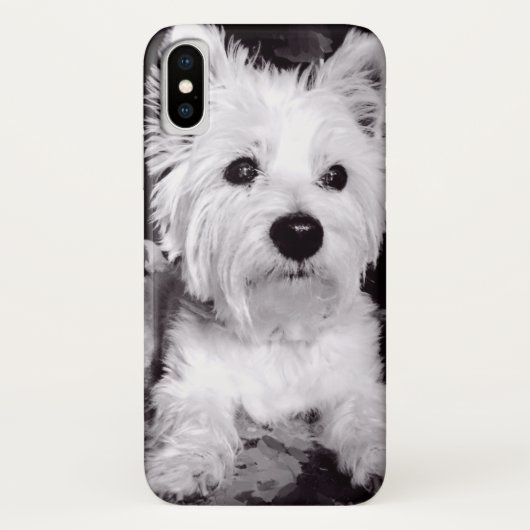 iPhone X West Highland White Terrier Westie hoesje (Achterkant)