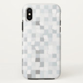 iPhone X White Abstract Design Hoesje (Achterkant)