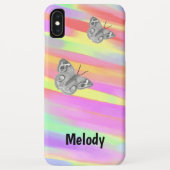 iPhone XS Max Hoesje met Butterflies (Achterkant)