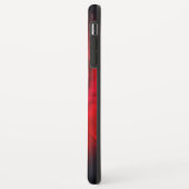 iPhone XS Max hoesje Rood & zwart hart ontwerp. (Achterkant/links)