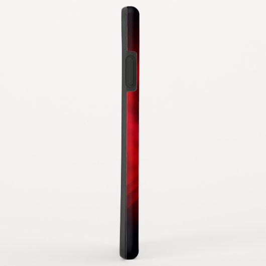 iPhone XS Max hoesje Rood & zwart hart ontwerp. (Achterkant/rechts)