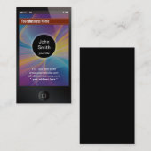 iPhone ziet er uit als donker Visitekaartje (Voorkant / Achterkant)