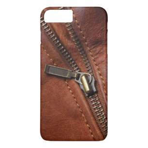 iPhone: Zipper van bruine lederen wandelwand Case-Mate iPhone Case