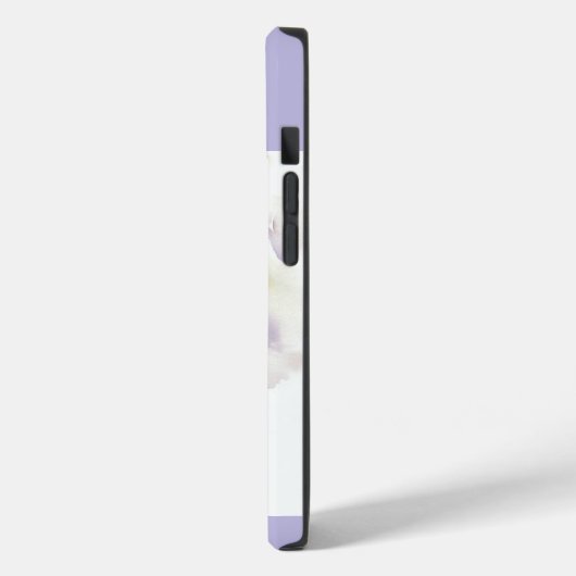 iPhoneceltelefoon, hoesje met paarse bloemen (Achterkant / Links)