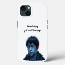 Iphonehoesje jongen met tranen