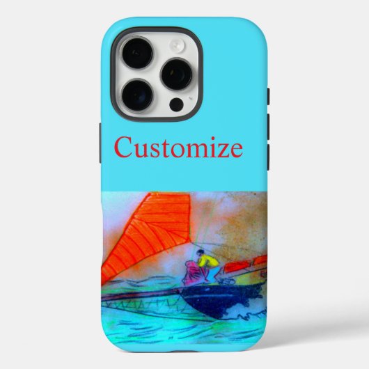 iphonehoesje met rode zeilschoener Case-Mate iPhone case (Achterkant)