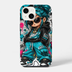 IPhones bedekken Chibi Hip-Hop Meisje iPhone 14 Hoesje
