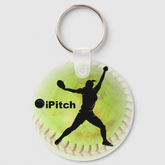 iPitch Fastpitch Softball Sleutelhanger (Voorkant)