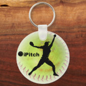 iPitch Fastpitch Softball Sleutelhanger (Voorkant)