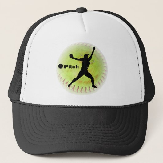 iPitch Fastpitch Softball Trucker Pet (Voorkant)