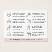 IPL-Kaart voor het verwijderen van laserhaartjes n Visitekaartje (Achterkant)