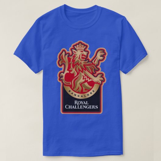 IPL RCB Royal Challengers Banglore Red T-shirt (Design voorkant)