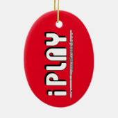 iPlay Fluit Keramisch Ornament (Achterkant)