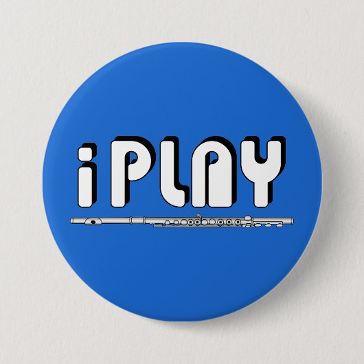 iPlay Fluit Ronde Button 7,6 Cm (Voorkant)