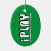 iPlay Flute Keramisch Ornament (Voorkant)