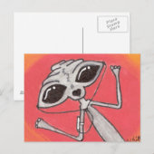 IPOD Alien Post-kaarten Briefkaart (Voorkant / Achterkant)