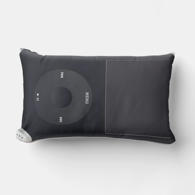 iPod Black en White Pillow Kussen (Voorkant)