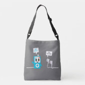 iPod en Buds Meet Up Blue Edition Crossbody Tas (Achterkant)