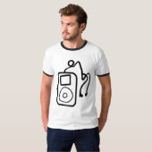 iPod Ringer T-shirt Tshirt Shirt (Voorkant volledig)