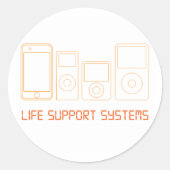 iPods-Sticker Ronde Sticker (Voorkant)