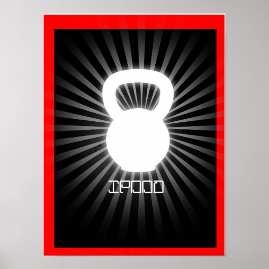 Ipood - Kettlebell Elite Fitness Poster (Voorkant)