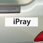 iPray-bumperstickers Bumpersticker (Op auto)