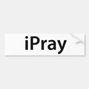 iPray-bumperstickers Bumpersticker