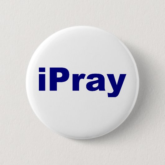 iPray Ronde Button 5,7 Cm (Voorkant)